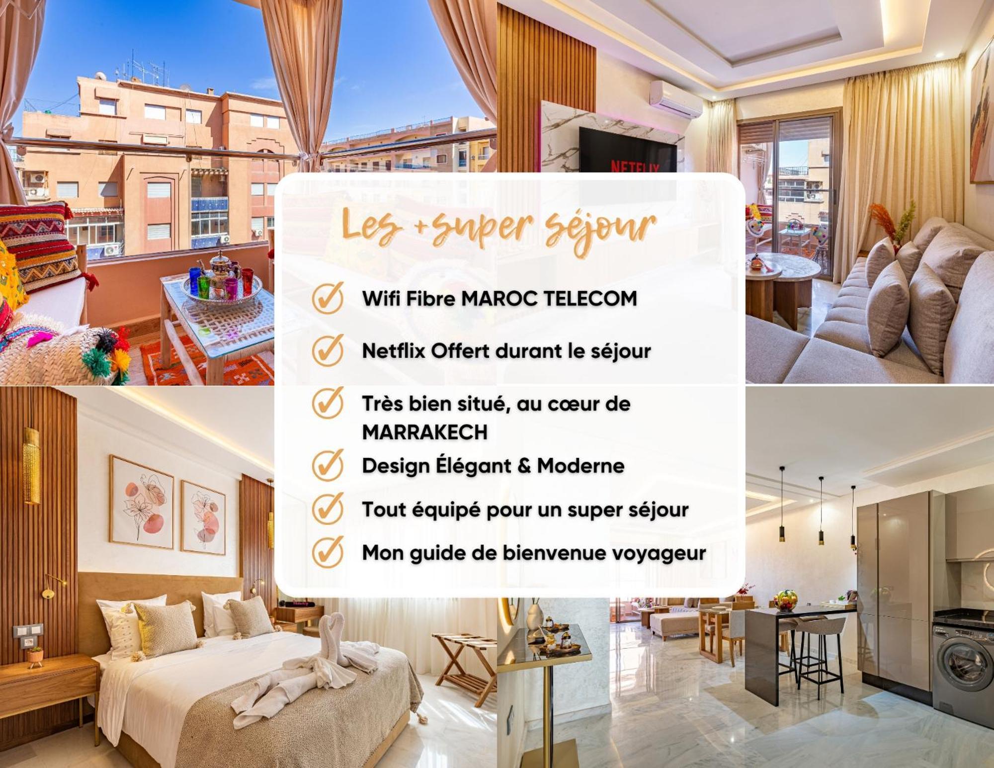 Magnifique Appartement Unique Et Central! Marrakesh Exterior foto